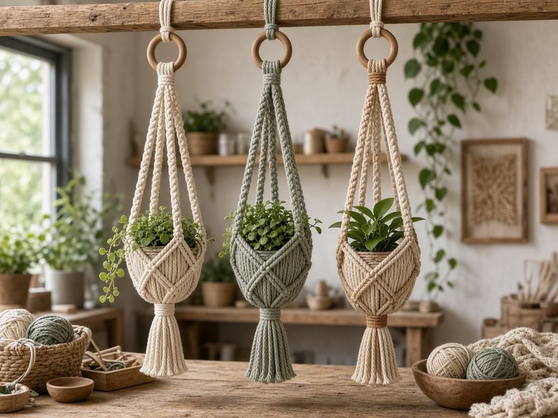 Plant hangers at Steady Summit Studio